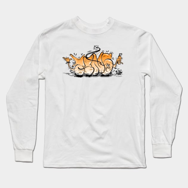 GRAFITTI TENS Long Sleeve T-Shirt by TENSTUDIOART